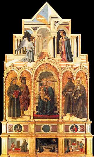 圣安东尼的息肉 Polyptych of St. Anthony (1469)，皮耶罗·德拉·弗朗西斯卡