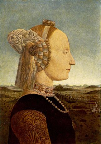 巴蒂斯塔·斯福尔扎的肖像 Portrait of Battista Sforza (1465)，皮耶罗·德拉·弗朗西斯卡