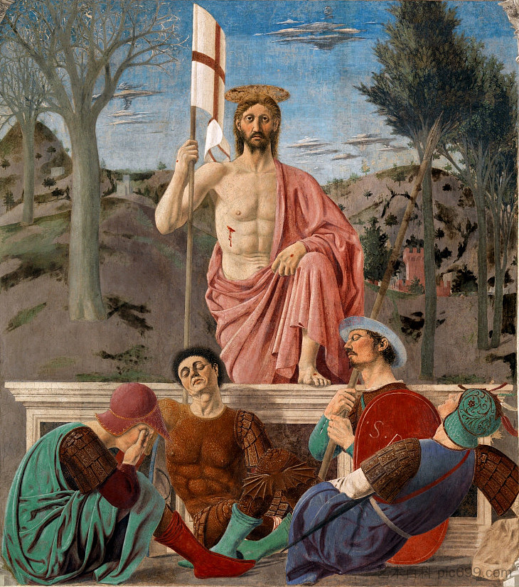 复活 The Resurrection (c.1460),皮耶罗·德拉·弗朗西斯卡