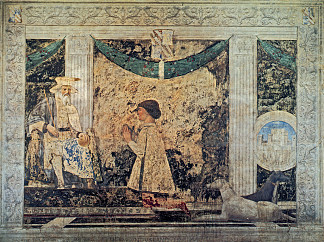 圣西吉斯蒙德和西吉斯蒙多潘多尔福马拉泰斯塔 St. Sigismund and Sigismondo Pandolfo Malatesta (1451)，皮耶罗·德拉·弗朗西斯卡