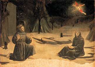 圣弗朗西斯的污名化 The Stigmatisation of St. Francis (c.1460)，皮耶罗·德拉·弗朗西斯卡