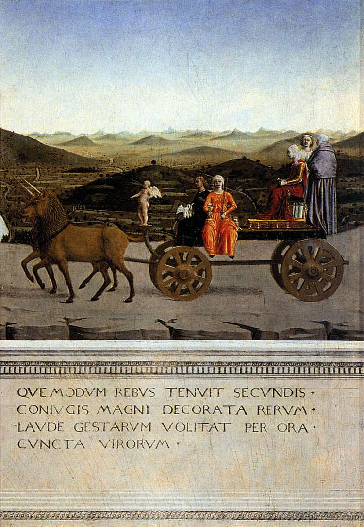 巴蒂斯塔·斯福尔扎的胜利 Triumph of Battista Sforza (1465 - 1466)，皮耶罗·德拉·弗朗西斯卡