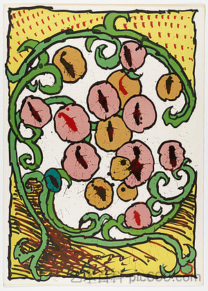 作品集《礼仪迷宫》(迷宫)中的图版 I。 Plate I from the portfolio Ceremonial Labyrinths (Labyrinthes d'apparat) (1972),皮埃尔・阿列钦斯