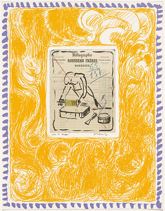 图版 I 来自作品集 纸浆 特质 Plate I from the portfolio Papiers Traités (1978)，皮埃尔・阿列钦斯