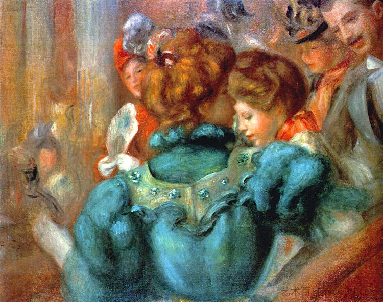 《杂耍剧场的包厢 A Box in the Theater des Varietes (1898),皮耶尔·奥古斯特·雷诺阿