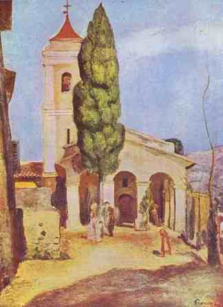 A Church at Cagnes A Church at Cagnes，皮耶尔·奥古斯特·雷诺阿