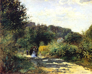 卢维西讷的一条路 A Road in Louveciennes (c.1870)，皮耶尔·奥古斯特·雷诺阿
