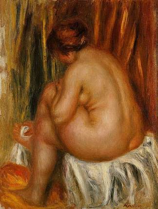 沐浴后(裸体研究) After Bathing (nude study) (1910)，皮耶尔·奥古斯特·雷诺阿