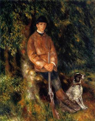 阿尔弗雷德·贝拉德和他的狗 Alfred Berard and His Dog (1881)，皮耶尔·奥古斯特·雷诺阿