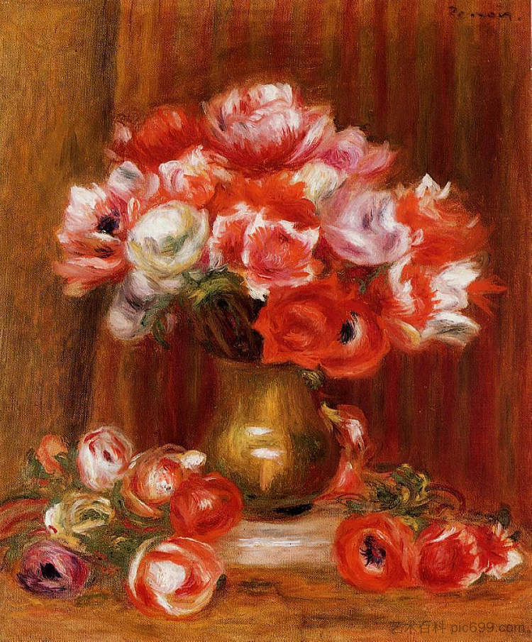 海葵 Anemones (1909)，皮耶尔·奥古斯特·雷诺阿
