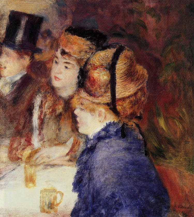 在咖啡厅 At the Cafe (1877),皮耶尔·奥古斯特·雷诺阿