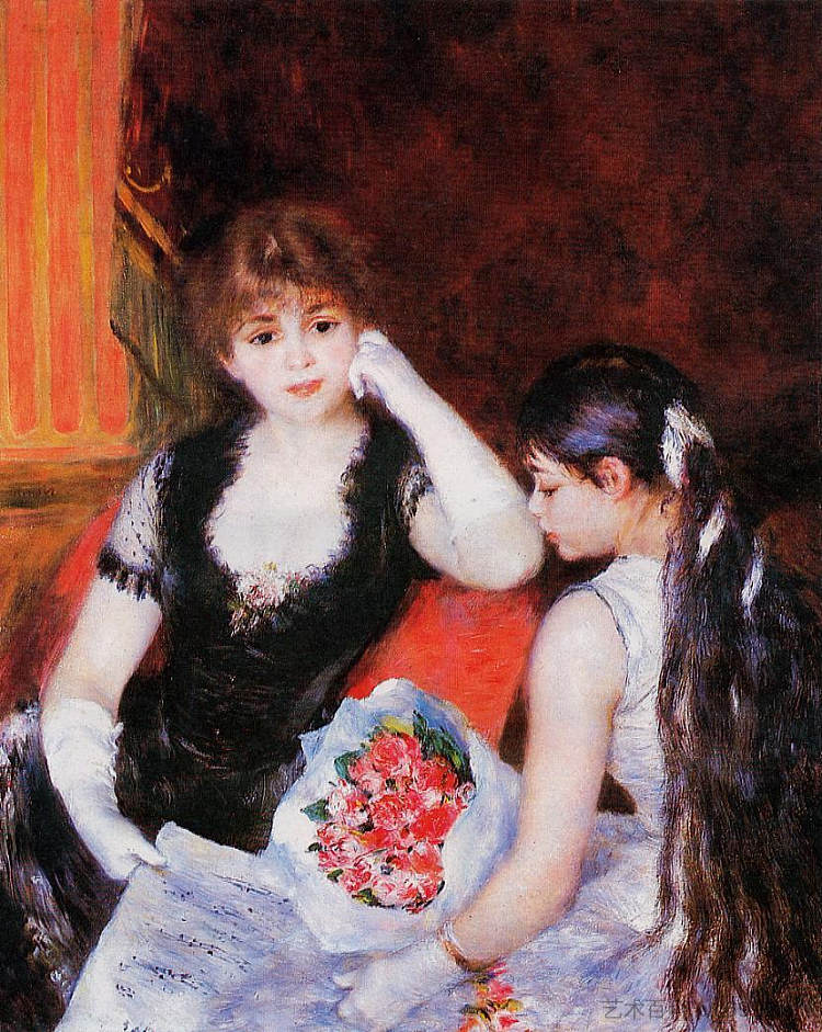 在音乐会上(歌剧院的盒子) At the Concert (Box at the Opera) (1880),皮耶尔·奥古斯特·雷诺阿