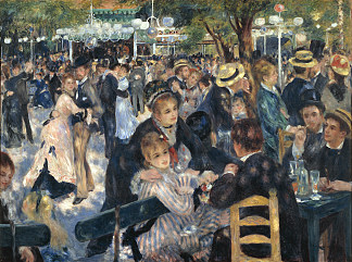 在加莱特磨坊跳舞 Dance at Moulin de la Galette (1876)，皮耶尔·奥古斯特·雷诺阿