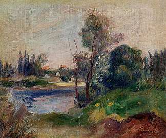 河的两岸 Banks of the River (1906)，皮耶尔·奥古斯特·雷诺阿
