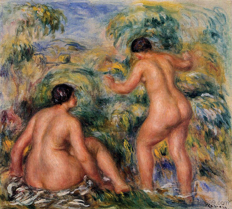 游泳者 Bathers (1917)，皮耶尔·奥古斯特·雷诺阿