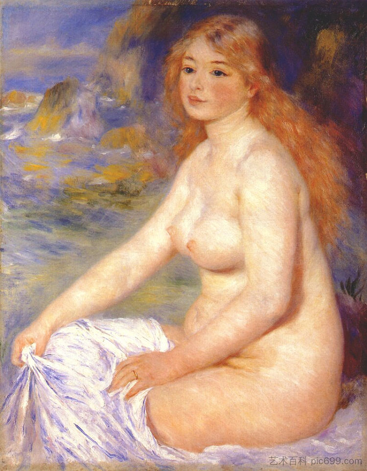 金发女郎 Blonde bather (1881),皮耶尔·奥古斯特·雷诺阿