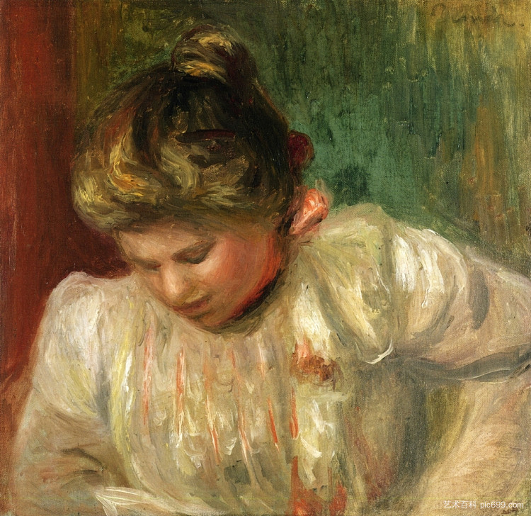 少女半身像 Bust of a Girl (1900)，皮耶尔·奥古斯特·雷诺阿