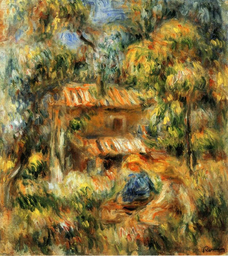 Cagnes景观 Cagnes Landscape,皮耶尔·奥古斯特·雷诺阿