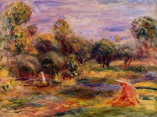 Cagnes景观 Cagnes Landscape (1907 – 1908)，皮耶尔·奥古斯特·雷诺阿