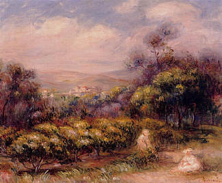 Cagnes景观 Cagnes Landscape，皮耶尔·奥古斯特·雷诺阿