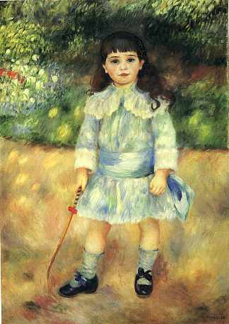 拿鞭子的孩子 Child with a Whip (1885)，皮耶尔·奥古斯特·雷诺阿