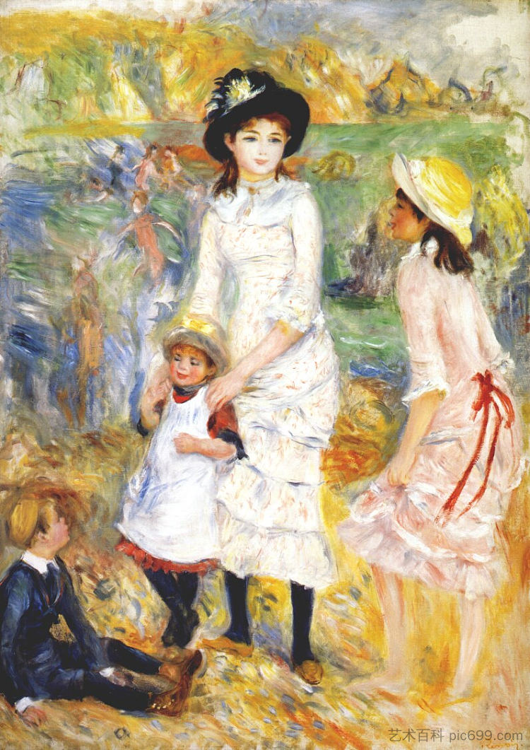 海边的孩子 Children on the seashore (1883),皮耶尔·奥古斯特·雷诺阿