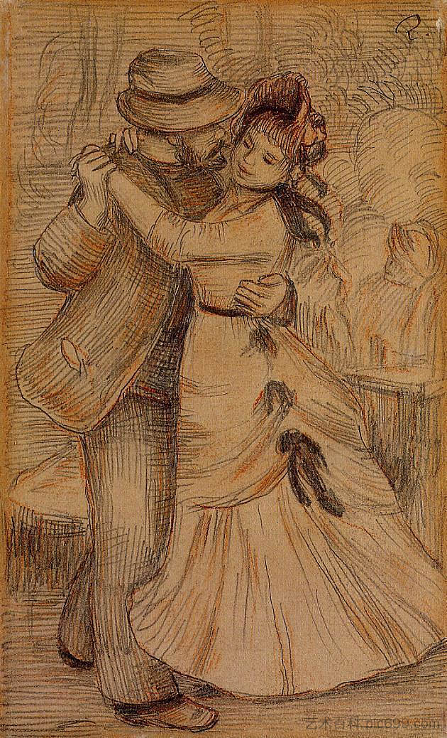 在乡村跳舞 Dance in the Country (1883)，皮耶尔·奥古斯特·雷诺阿