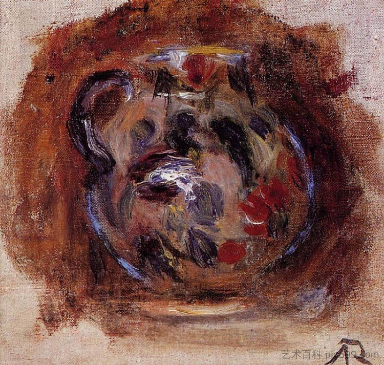 陶器罐 Earthenware Jug (c.1915),皮耶尔·奥古斯特·雷诺阿