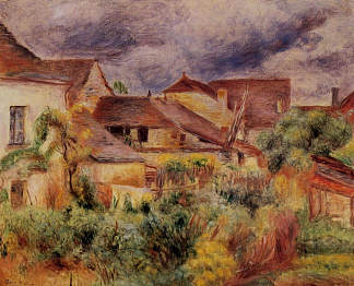 Essoyes景观 Essoyes Landscape (1884)，皮耶尔·奥古斯特·雷诺阿