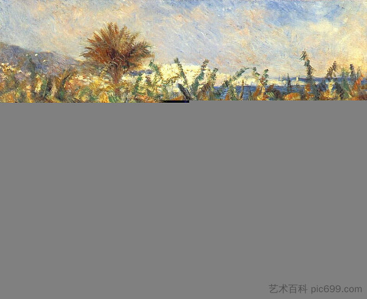 香蕉树的田野 Field of Banana Trees (1881),皮耶尔·奥古斯特·雷诺阿