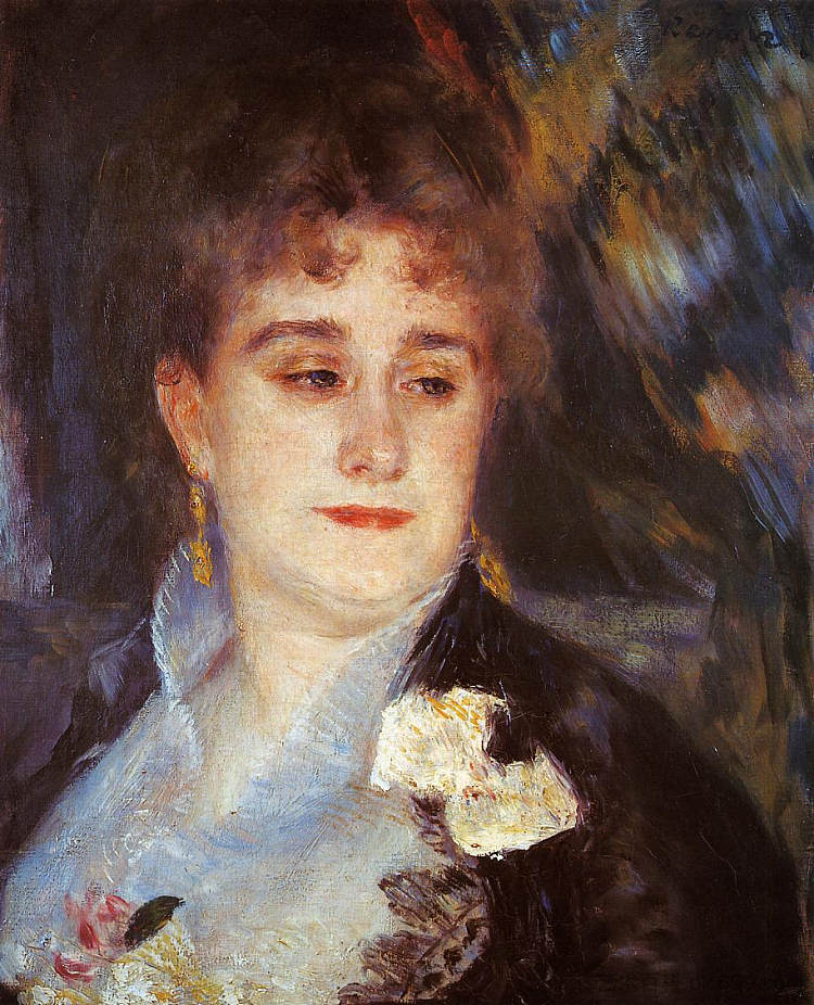 乔治·夏佩蒂埃夫人的第一幅肖像 First Portrait of Madame Georges Charpeitier (1876 - 1877),皮耶尔·奥古斯特·雷诺阿