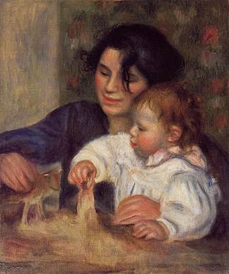 加布里埃尔和简 Gabrielle and Jean (1895)，皮耶尔·奥古斯特·雷诺阿