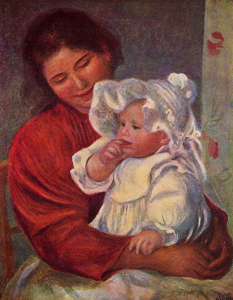 加布里埃尔和简 Gabrielle and Jean (c.1895),皮耶尔·奥古斯特·雷诺阿