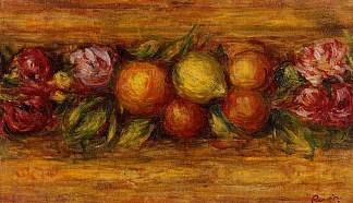 水果和鲜花的花环 Garland of Fruit and Flowers (1915)，皮耶尔·奥古斯特·雷诺阿