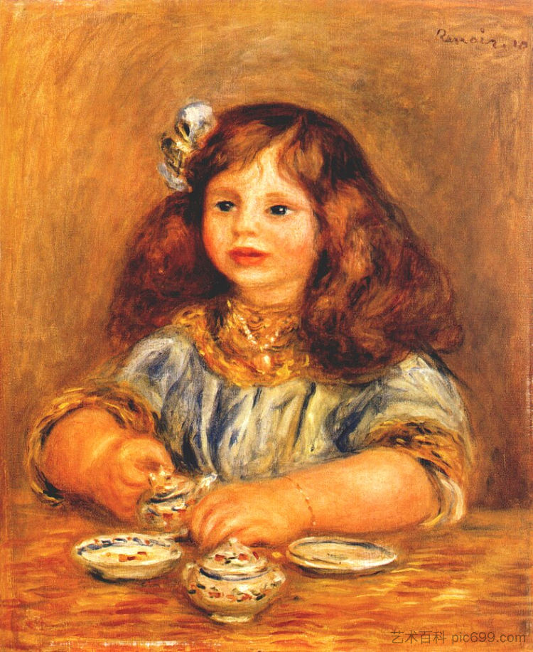 吉纳维芙·伯恩海姆·德·维尔耶尔 Genevieve bernheim de villers (1910),皮耶尔·奥古斯特·雷诺阿