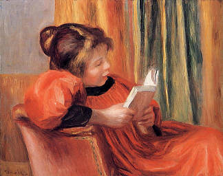 Girl Reading Girl Reading (1890)，皮耶尔·奥古斯特·雷诺阿
