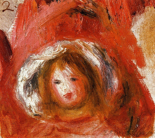 戴帽子的女孩 Girl with Hat,皮耶尔·奥古斯特·雷诺阿