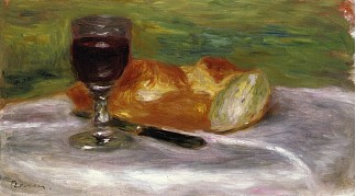 一杯酒 Glass of Wine (1908)，皮耶尔·奥古斯特·雷诺阿