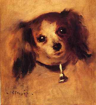 狗头 Head of a Dog (1870)，皮耶尔·奥古斯特·雷诺阿