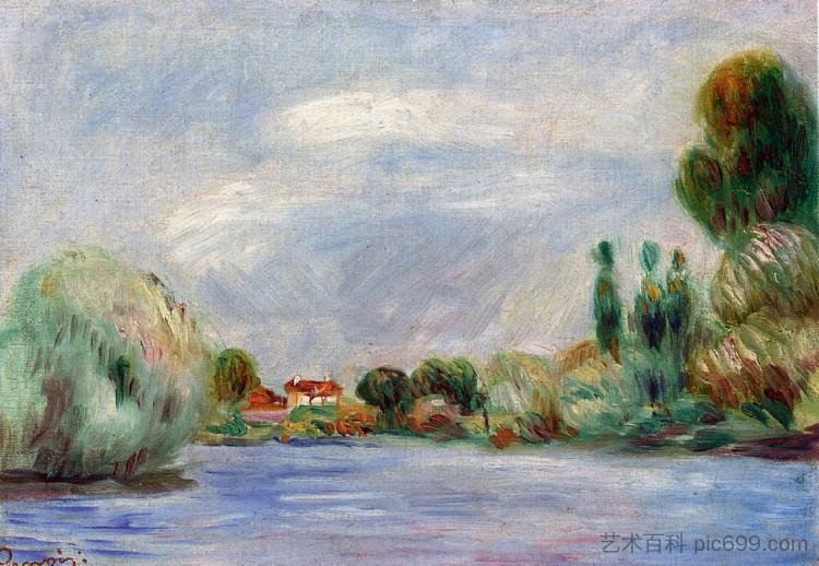 河上的房子 House on the River,皮耶尔·奥古斯特·雷诺阿