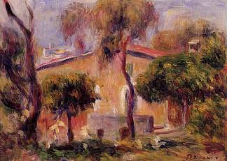 巴黎的房子 Houses in Cagnes (1908)，皮耶尔·奥古斯特·雷诺阿