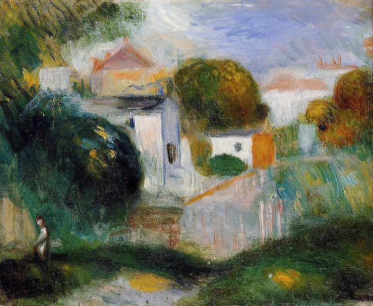 树上的房子 Houses in the Trees,皮耶尔·奥古斯特·雷诺阿