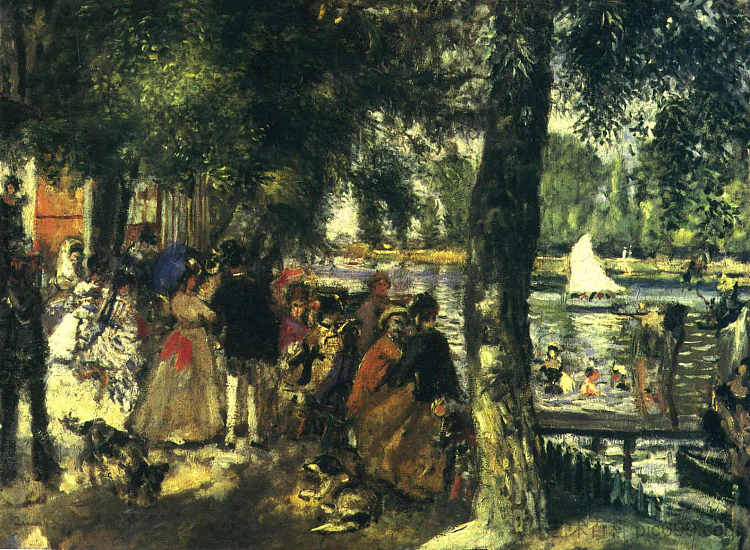 青蛙 La Grenouillere (1869)，皮耶尔·奥古斯特·雷诺阿