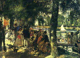 青蛙 La Grenouillere (1869)，皮耶尔·奥古斯特·雷诺阿