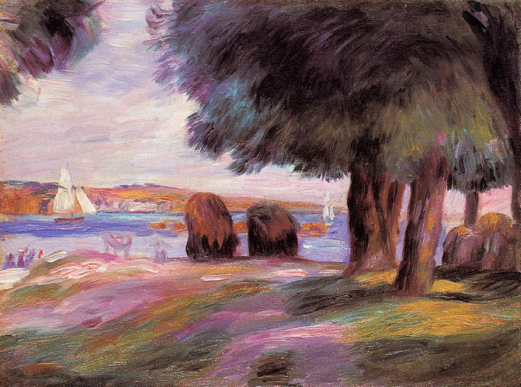 景观 Landscape (1895)，皮耶尔·奥古斯特·雷诺阿