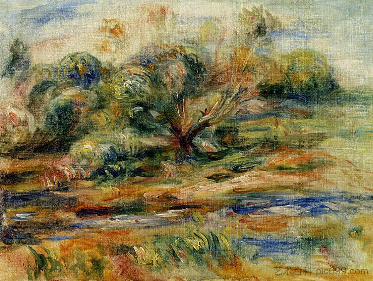景观 Landscape (1910)，皮耶尔·奥古斯特·雷诺阿