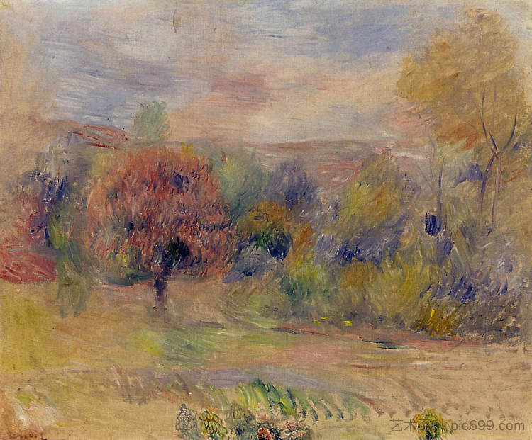 景观 Landscape，皮耶尔·奥古斯特·雷诺阿