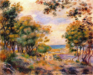 波留的景观 Landscape at Beaulieu (1899)，皮耶尔·奥古斯特·雷诺阿