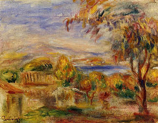海边风景 Landscape by the Sea (1915)，皮耶尔·奥古斯特·雷诺阿
