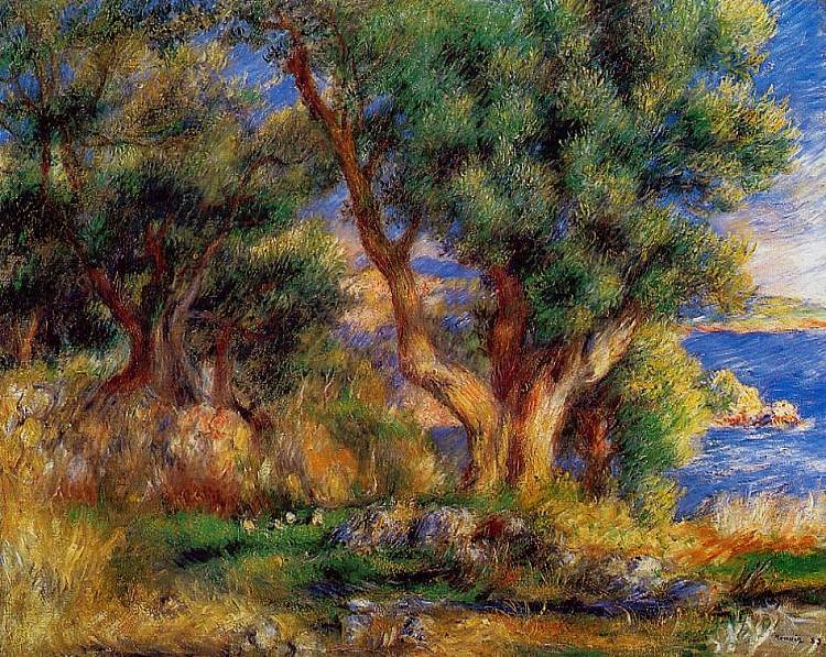 曼顿附近的景观 Landscape near Manton (1883),皮耶尔·奥古斯特·雷诺阿